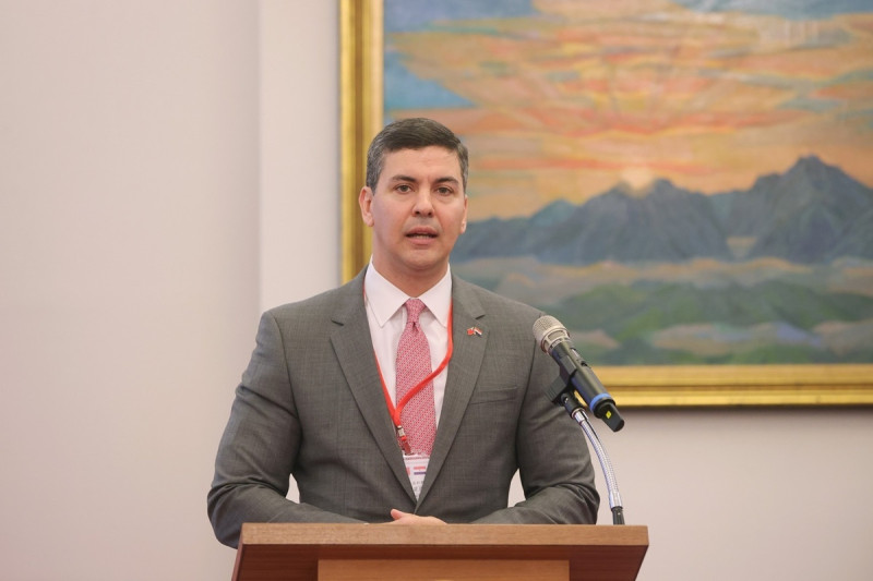 巴拉圭總統當選人貝尼亞（Santiago Peña）   圖：總統府提供