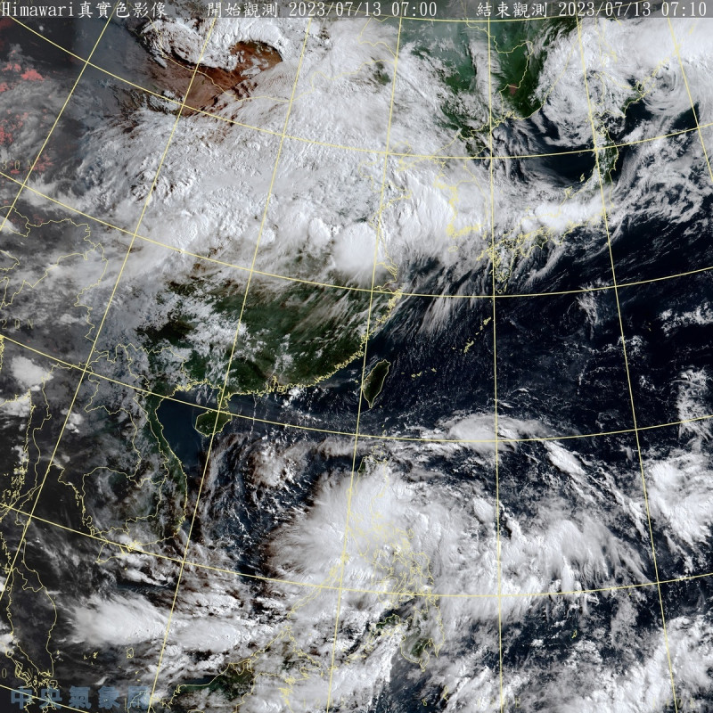全台各地包括澎湖、金門、馬祖，今天仍然大多是晴到多雲的好天氣，只有東南部地區與恆春半島將有零星短暫陣雨，菲律賓附近的熱帶擾動變數仍多。   圖：中央氣象局／提供