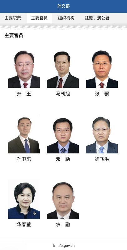 中國外交部網站上，已不見秦剛個人大頭照與姓名，引發外界更加好奇。   圖：翻攝自@fangshimin