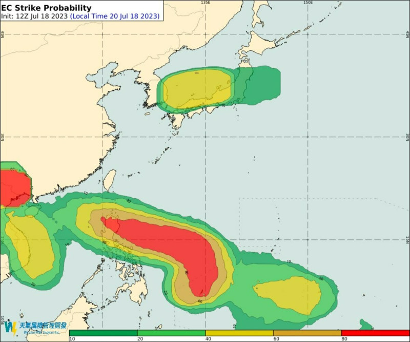 彭啟明表示，目前來看這個熱帶擾動，通過菲律賓呂宋島轉西走的機會較高。   圖：取自彭啟明臉書