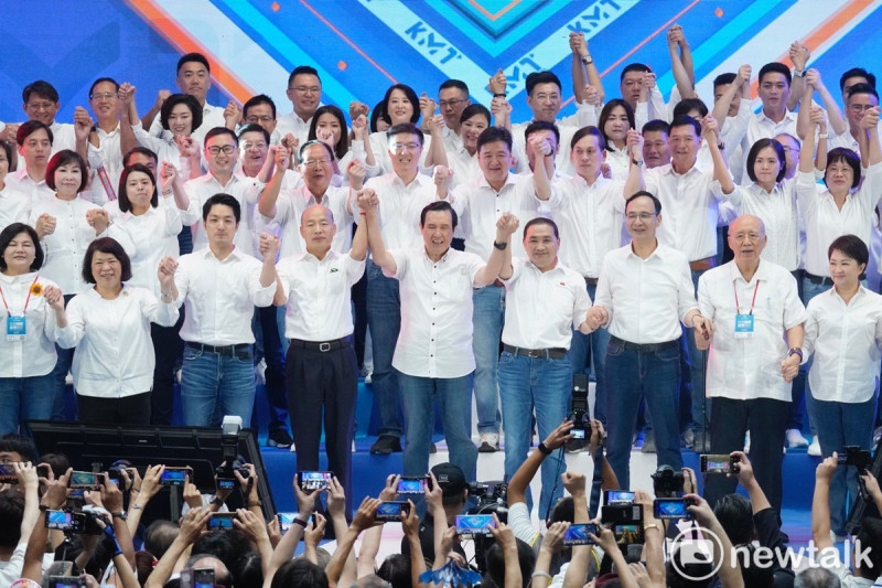 國民黨全代會正式徵召侯友宜參選2024總統。   圖：張良一/攝