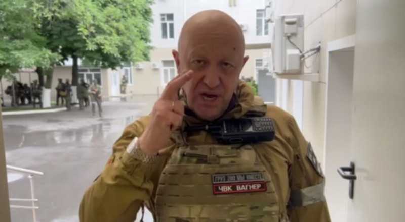 瓦格納集團首領普里戈津日前在一段影片中稱，該組織將留在白俄訓練當地軍隊，不會再重回烏克蘭戰場，並暗示未來或將重返非洲   圖：擷取自普里戈津Telegram