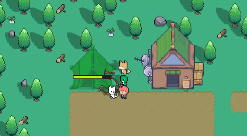 遊戲中可以與動物居民互相幫助，一起建設村莊。   圖：創夢市集／提供
