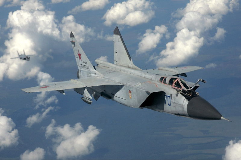 米格-31系列戰機為目前世界上速度最快的戰鬥機與攔截機，最大速度可達 2.83 馬赫。   圖：翻攝自維基百科