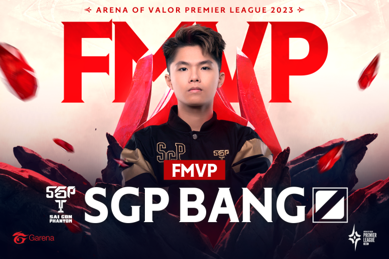 Bang獲得本屆APL賽事的 FMVP ，成功帶領隊友們一起贏得屬於他們的第一座 APL 冠軍獎盃 圖：Garena/提供