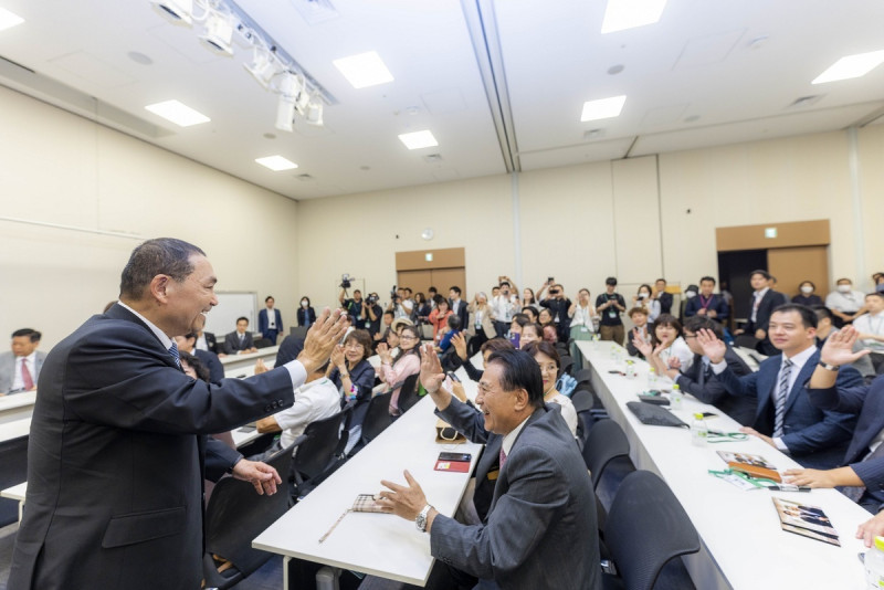 國民黨總統參選人侯友宜展開訪日行程。   圖：侯友宜競選辦公室/提供