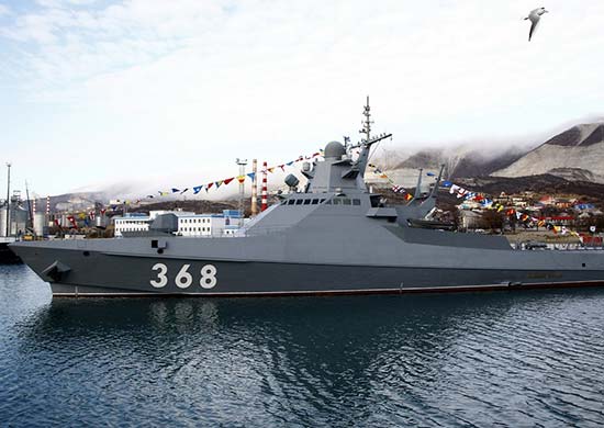 俄國國防部聲明指出，瓦希里．畢可夫號（Vasily Bykov）昨日曾於黑海西南部攔停一艘貨輪。   圖：翻攝自維基百科