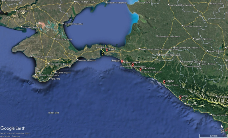 烏克蘭海軍第５號命令將俄羅斯黑海６港劃入戰爭風險區域。   圖：翻攝自Voice of the Army推特