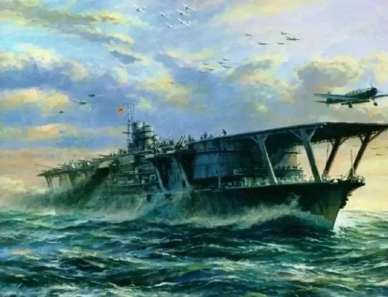 二戰時期的「加賀」號。 圖：翻攝自虹攝庫爾斯克