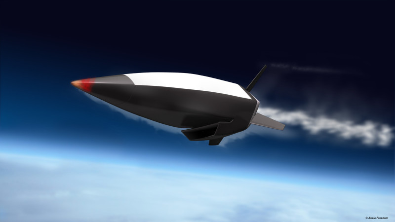 美國空軍部長肯達爾表示，未來會把研發目標放在另一款高超音速武器「高超音速巡弋飛彈」（HACM）上。圖為HACM 3D 模擬圖。   圖：翻攝自@AkelaFreedom