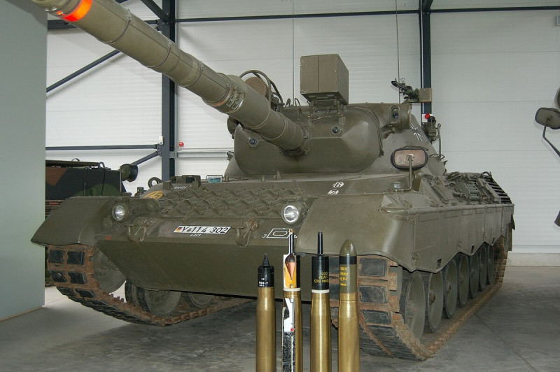 豹-1 主戰坦克由前西德研發製造，於 1965 年開始生產，衍生出許多型號。   圖：翻攝自維基百科