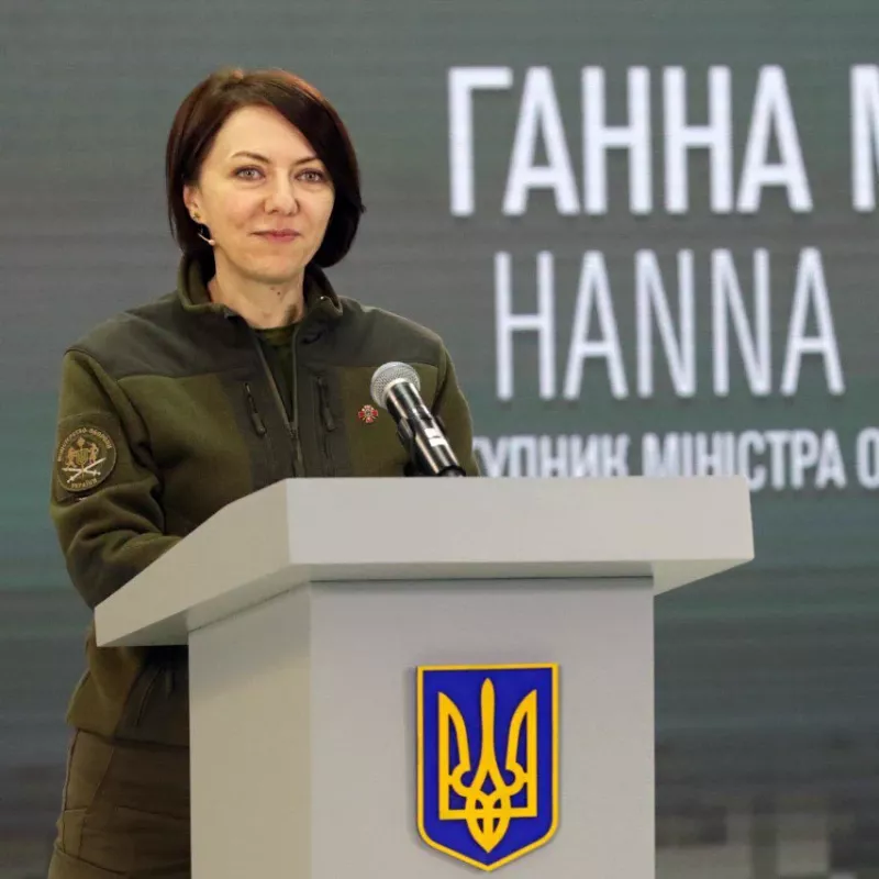 烏克蘭國防部副部長馬莉雅爾（Hanna Maliar）指出，巴赫穆特是烏俄雙方長期爭奪的地區，烏軍正「緩慢但自信的」前進。   圖：翻攝自推特@DenesTorteli