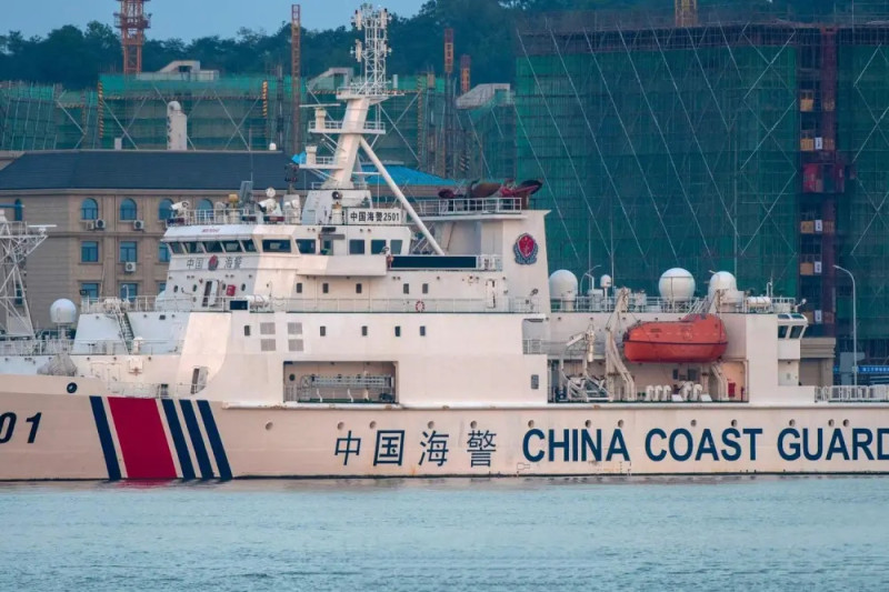 中國 2501 海警船。   圖：翻攝自騰訊網