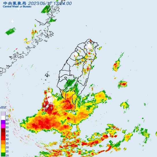 氣象局對新北市、台北市發布大雷雨即時訊息。   圖：取自中央氣象局