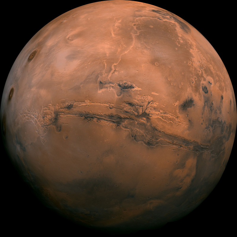NASA 研究者指出，火星自轉的速度正在以每平方年 4 毫弧秒的速度增加。   圖：NASA 官網
