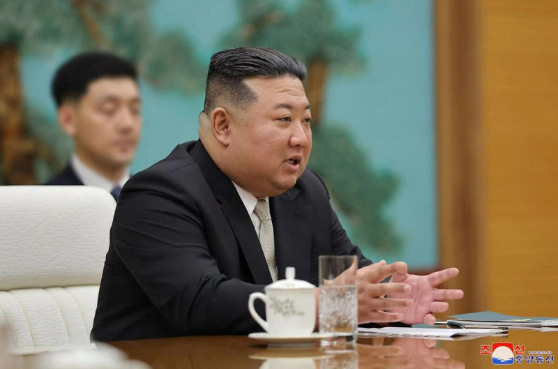 北韓領導人金正恩30日表示，北韓與南韓無法統一。   圖：達志影像/路透社（資料照）