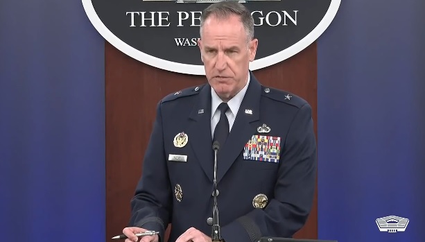 美國五角大廈發言人、空軍準將萊德表示，沒有任何訊息顯示有導彈擊落俄軍事隻團首腦普里戈津的座機。   圖：翻攝自萊德推特