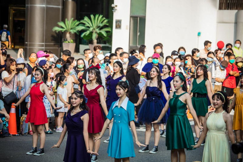 新民高中2022年踩舞活動。   圖：台中市政府/提供