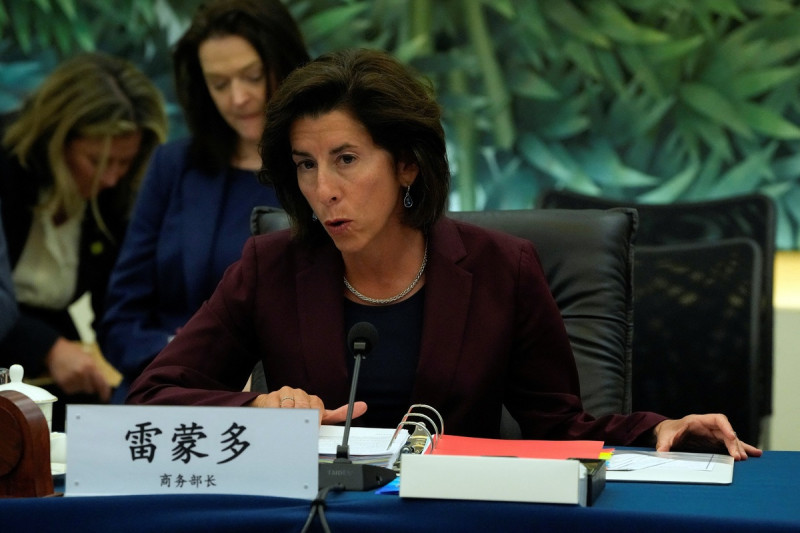 美國商務部長雷蒙多（Gina Raimondo）上個月就稱，許多美企向她抱怨中國已變得「無法投資」。   圖：達志影像/路透社