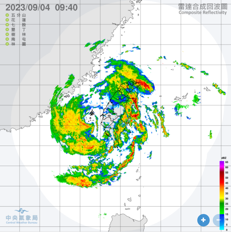 今(4)日尤其雲林以南，離島馬祖及金門地區需留意10到11級的強陣風。   圖：翻攝自中央氣象局官網