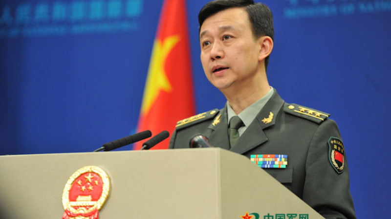 中國國防部新聞發言人吳謙。   圖：取自中國媒體
