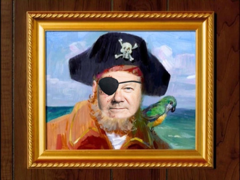 蕭茲獨眼龍照被網友KUSO成海盗「獨眼傑克」   圖：翻攝「X」@Markus_17x