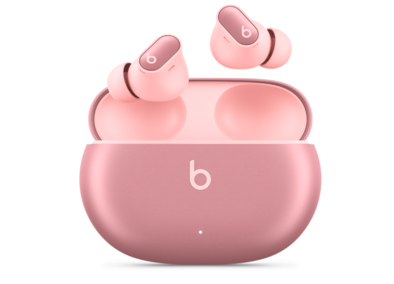 蘋果旗下品牌Beats與美甲品牌Olive & June合作推出的Beats Studio Buds，現在也正式在台灣開賣了。   圖：取自蘋果官網