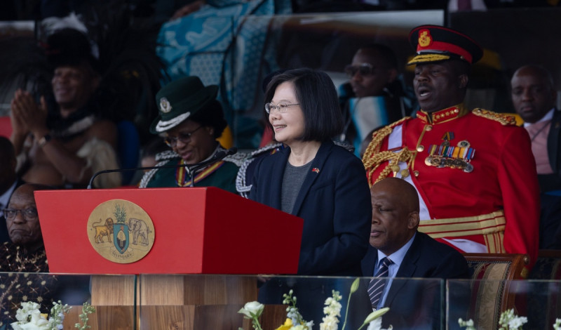 總統蔡英文出訪史瓦帝尼王國。   圖：總統府/提供