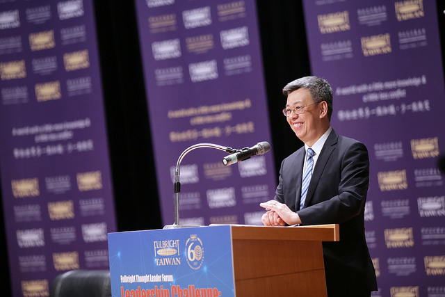 副總統陳建仁今（2）日上午出席「Fulbright領袖論壇：21世紀領導者的挑戰【公平、倫理與全球化】」開幕式。   圖：總統府提供