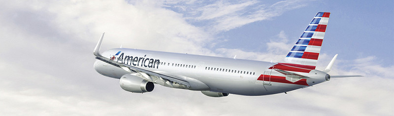 美國航空公司（American Airlines）1架客機今天早上自聖安東尼奧（San Antonio）機場起飛期間，偏出跑道後困陷爛泥中。
   圖:取自美國航空官網