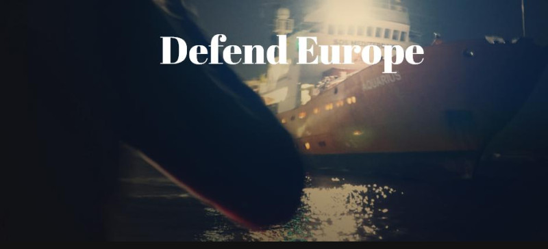 法國極右翼團體「世代歸屬」架設「捍衛歐洲」網站，鎖定難民救援船隻進行干擾。   圖：翻攝「捍衛歐洲」網站