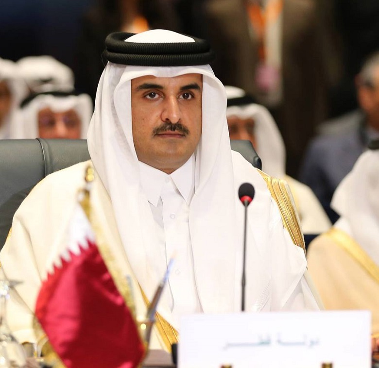 連續被沙烏地阿拉伯等7個國家斷交，卡達國王塔米姆決定延後一項演說，以便讓科威特有機會出面舒緩波灣地區的緊張情勢。   圖：翻攝Sheikh Tamim bin Hamad Al Thani臉書