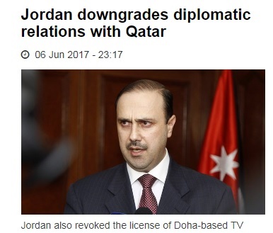 約旦政府發言人莫馬尼表示，在考察卡達與多國的斷交關係後，約旦方面也降低與卡達的外交層級。   圖：翻攝《The Peninsula Qatar》