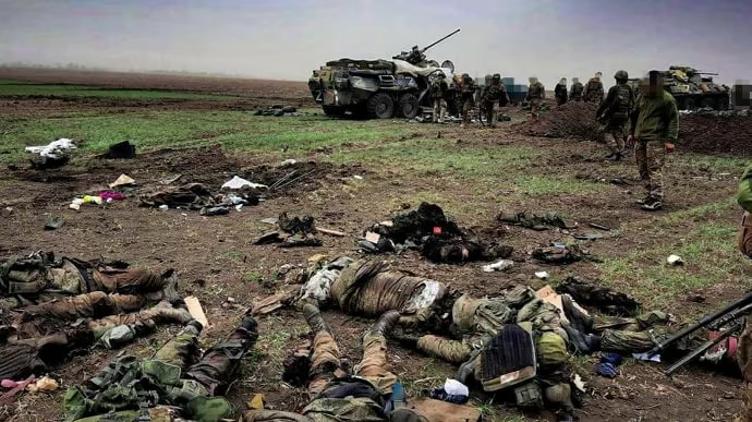 2022 年 4 月，俄羅斯第 58 聯合軍的一支部隊在頓巴斯被烏克蘭軍隊殲滅。   圖：翻攝自烏克蘭特種作戰部隊