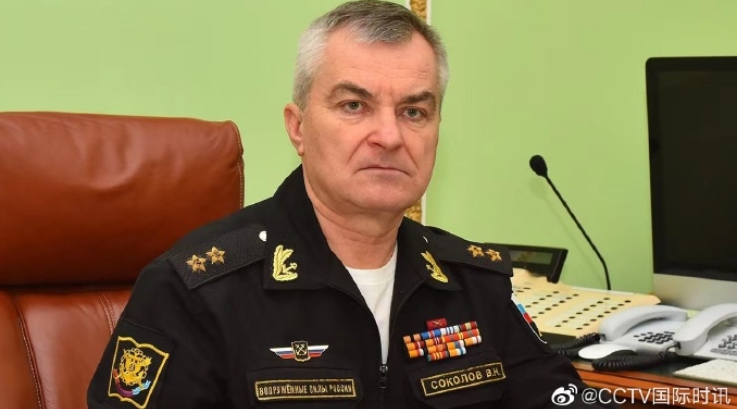 俄軍黑海艦隊司令索科洛夫海軍上將。   圖 : 翻攝自央視國際