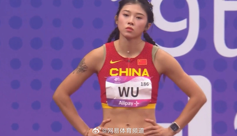 中國女子跨欄選手吳艷妮。   圖：翻攝@網易體育微博
