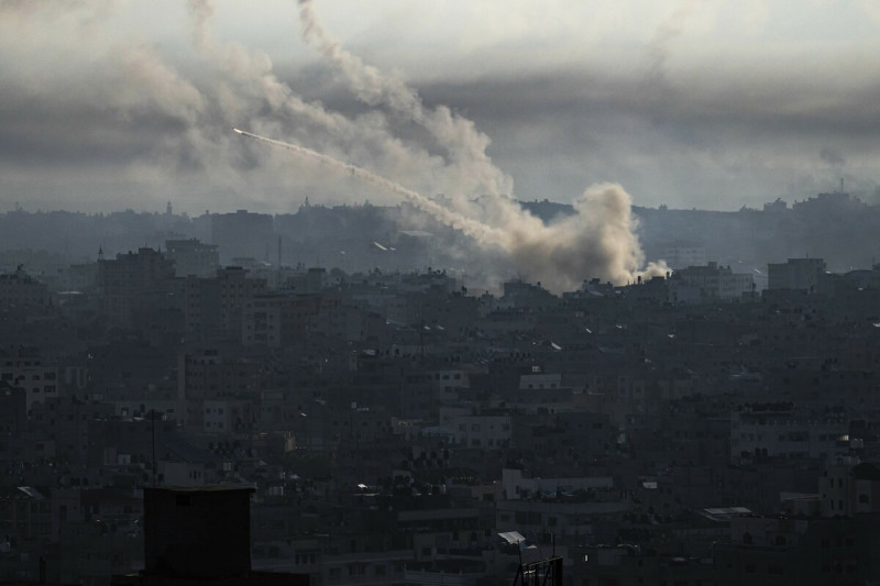巴勒斯坦武裝份子今（7）日凌晨發射數 10 枚火箭，向以色列發動襲擊。   圖：達志影像/美聯社