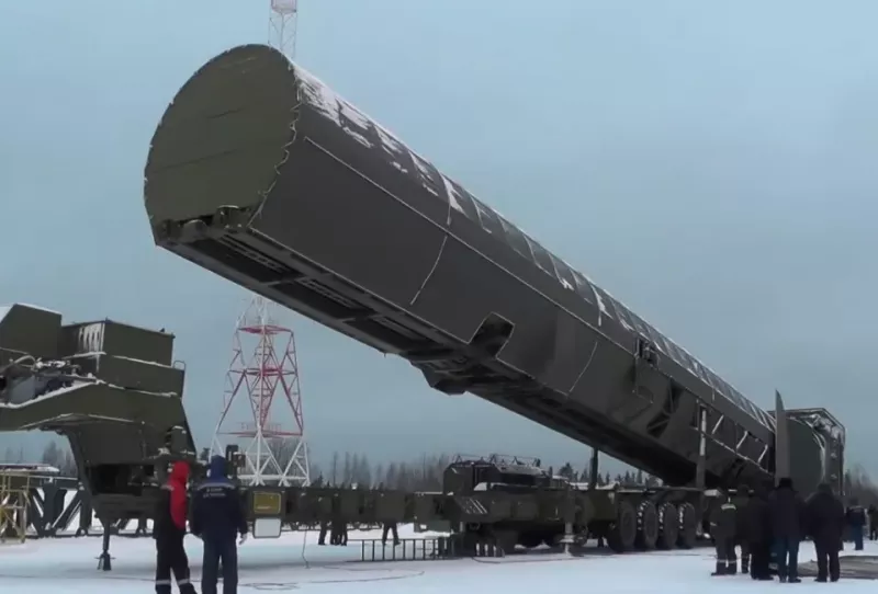 俄羅斯總統普丁指出，「薩爾馬特」超重型導彈也將投入作戰值勤。   圖：翻攝自徐剛教授