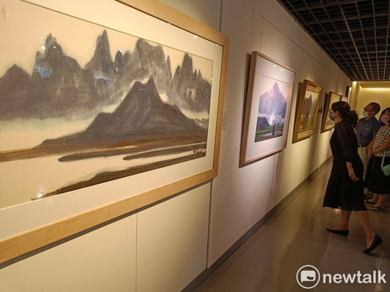 豐藝館從8月起長達半年時間展出35幅台灣重量級藝術家席德進的畫作。   圖：唐復年/攝