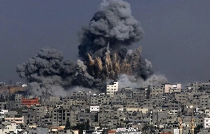 以色列的轟炸已將加薩大部分地區夷為廢墟。   圖 : 翻攝自朝暉前哨（資料照）