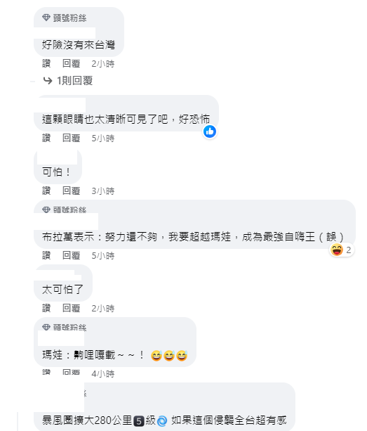 布拉萬漂亮扎實的結構也引起一波討論，讓網友直呼「好險沒有來台灣」。   圖：取自台灣颱風論壇