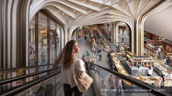 中央廣場地下打造的市場「麻布台之丘Market」廣達4000平方公尺，有眾多新店家進駐。   圖：森大廈 / 提供