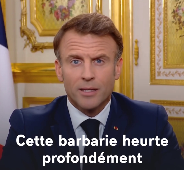 法國總統馬克宏。   圖/截取自Emmanuel Macron臉書影片