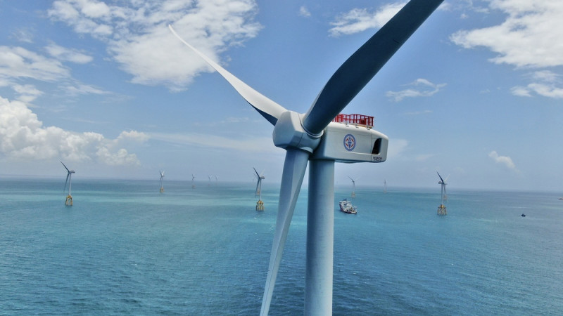 環境部公布離岸風電環評初審要點及「風力發電離岸系統開發行為環境影響評估審查事項檢核表」。(風電示意圖)   圖：取自台電（資料照）