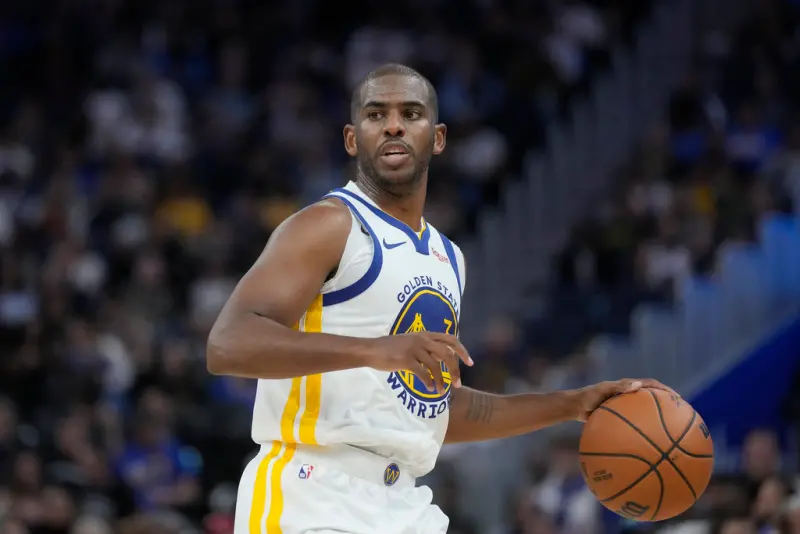 Chris Paul今（25日）15投僅4中，但罰球7中6，整場貢獻14分、9助攻、6籃板與2次抄截。   圖／美聯社／達志影像