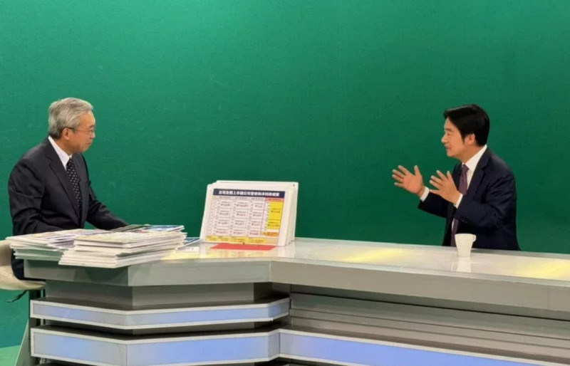 民進黨總統當選人賴清德先前接受「數字台灣」主持人謝金河專訪。   圖：翻攝臉書