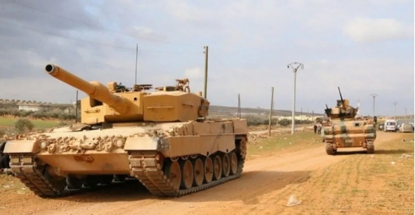 艾爾段下令土耳其的三千輛坦克進入最高戰備。   圖 : 翻攝自騰訊網/東方點兵
