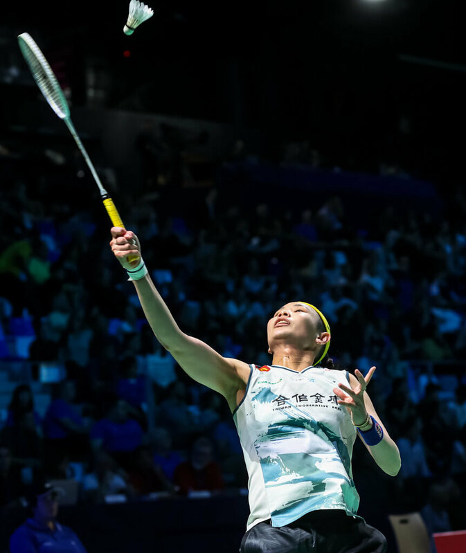 台灣羽球好手戴資穎（圖）29日在BWF超級750等級的2023法國羽球公開賽女單決賽，和中國名將陳雨菲苦戰52分鐘，最終拿下銀牌。（Badminton Photo提供）   圖：中央社