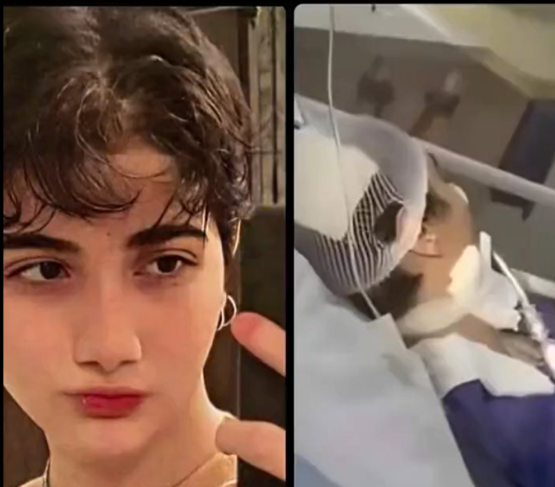伊朗女孩加拉萬德被道德警察打至腦死。   圖：翻攝自烏克蘭戰爭．最新進展 X（前推特）帳號