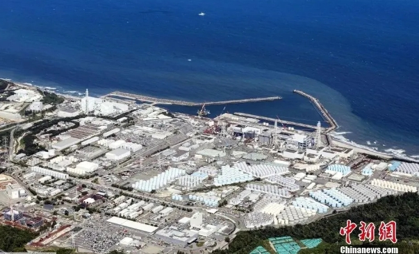 日本福島核電廠鳥瞰圖。   圖 : 翻攝自中新網